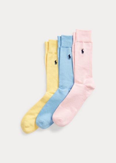 Men's Polo Ralph Lauren Supersoft Trouser 3-Pack Socks | 789142MFB